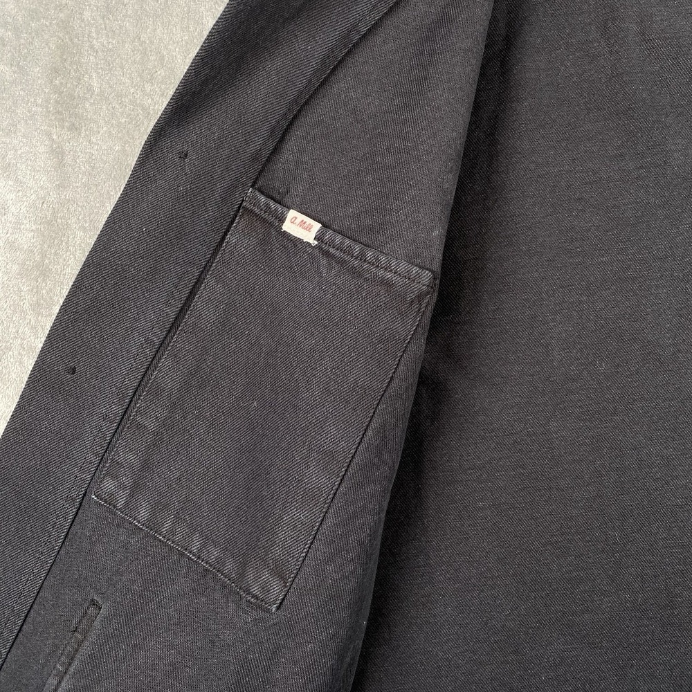 Alex Mill Britt Work Jacket Womens L Black Recycled Cotton Cadillac Celestiq - Picture 8 of 16